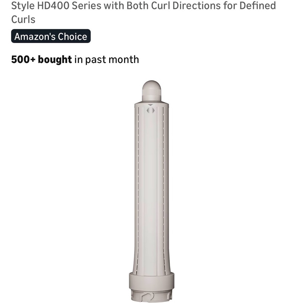 White Curling Air Wrap Attachment